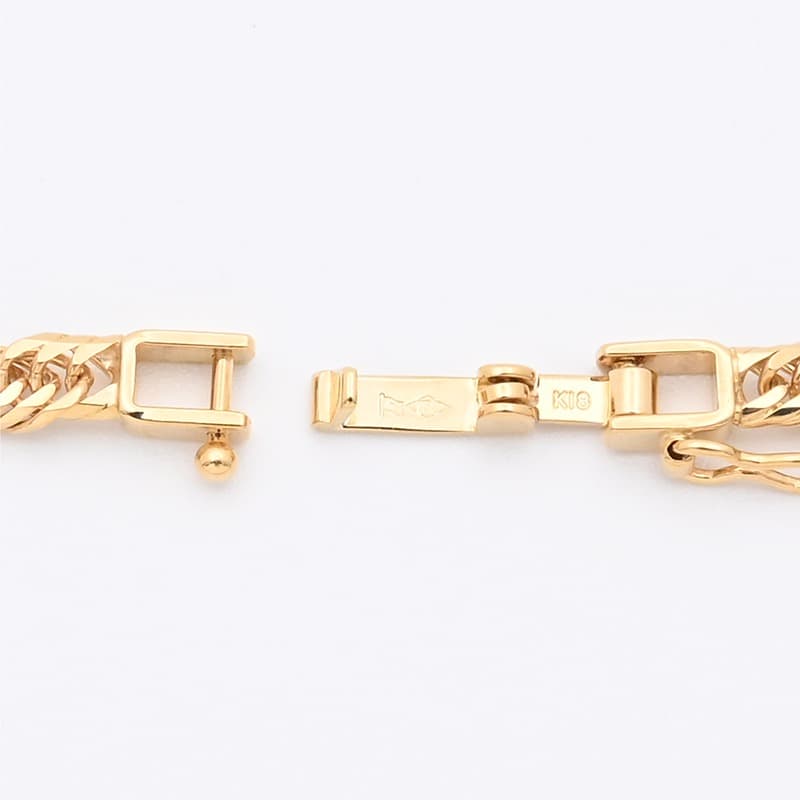 K18(18金) 喜平アンクレット 8面カットトリプル 6.4g 23cm 新品