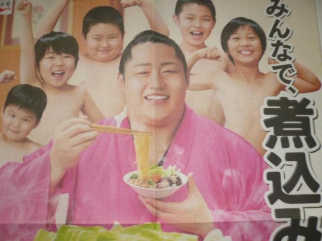 なんと3点！貴重！遠藤関 永谷園 新聞広告 切り抜き 大相撲 2014年他