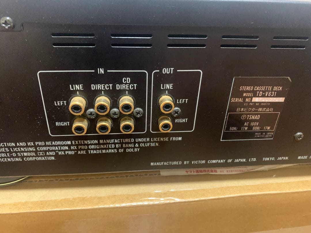 Victor TD -V631 カセットデッキ