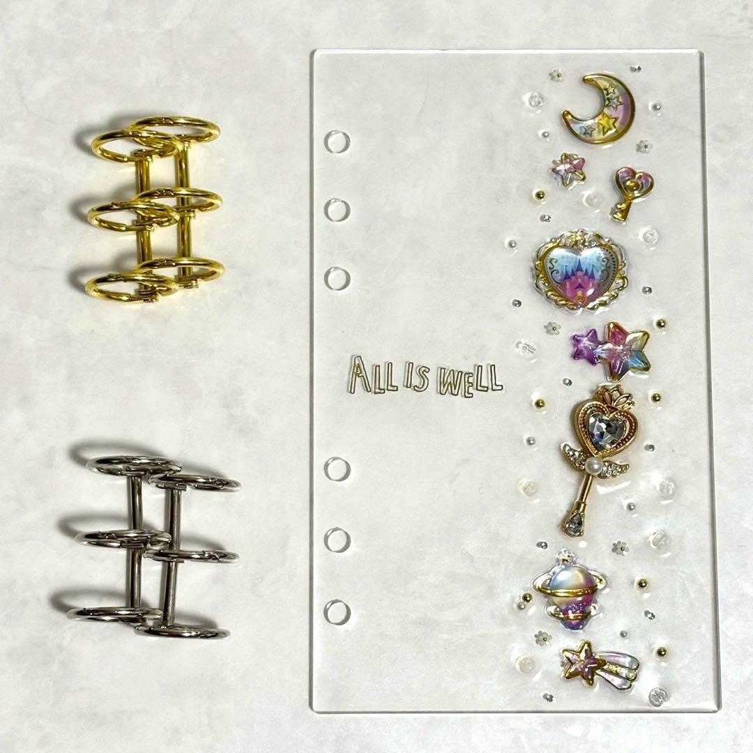 ✨新作✨A6 アクリルレジンバインダー リング付き 韓国 貯金 - メルカリ