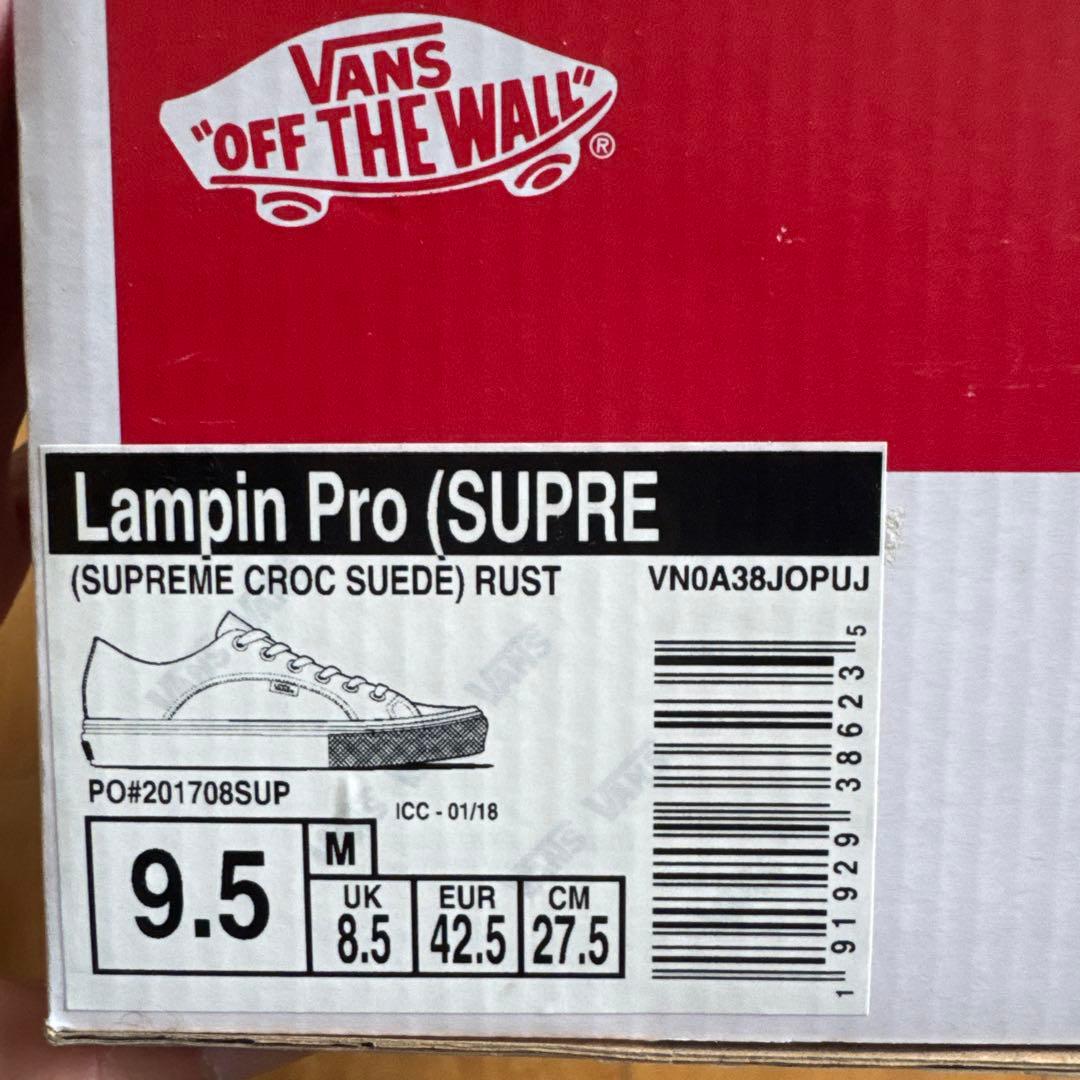 【しん】supreme vans pro 27.5cm