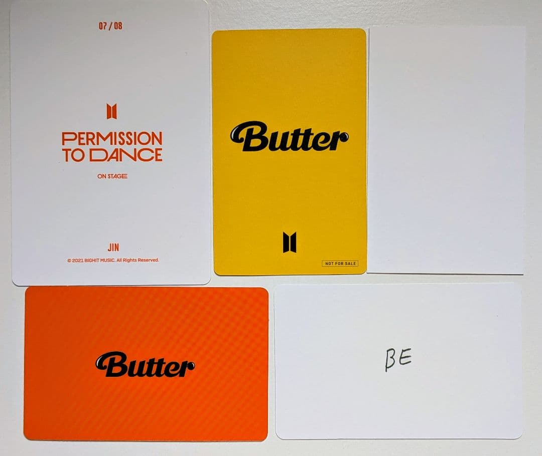 Butter PERMISSION TO DANCE BE公式トレカ5枚 JIN - メルカリ