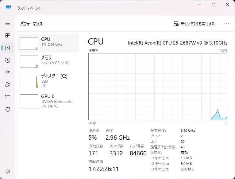 ゲーミングPCE5-2687v3x2 GTX1060 32G SSD T7810 - メルカリ