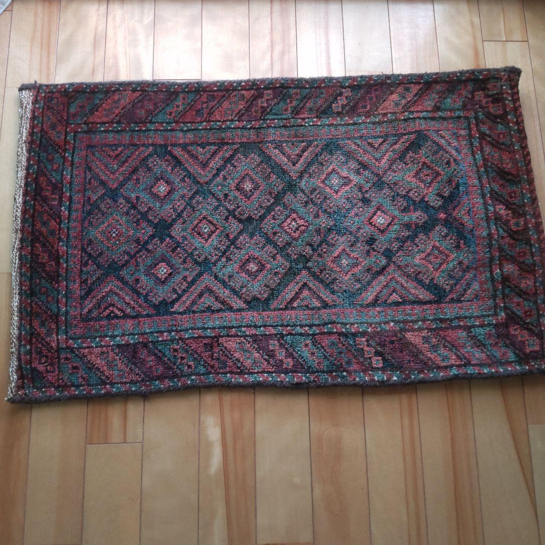 タイマニバルーチ　小さなラグ トライバルラグ / バルーチ Small