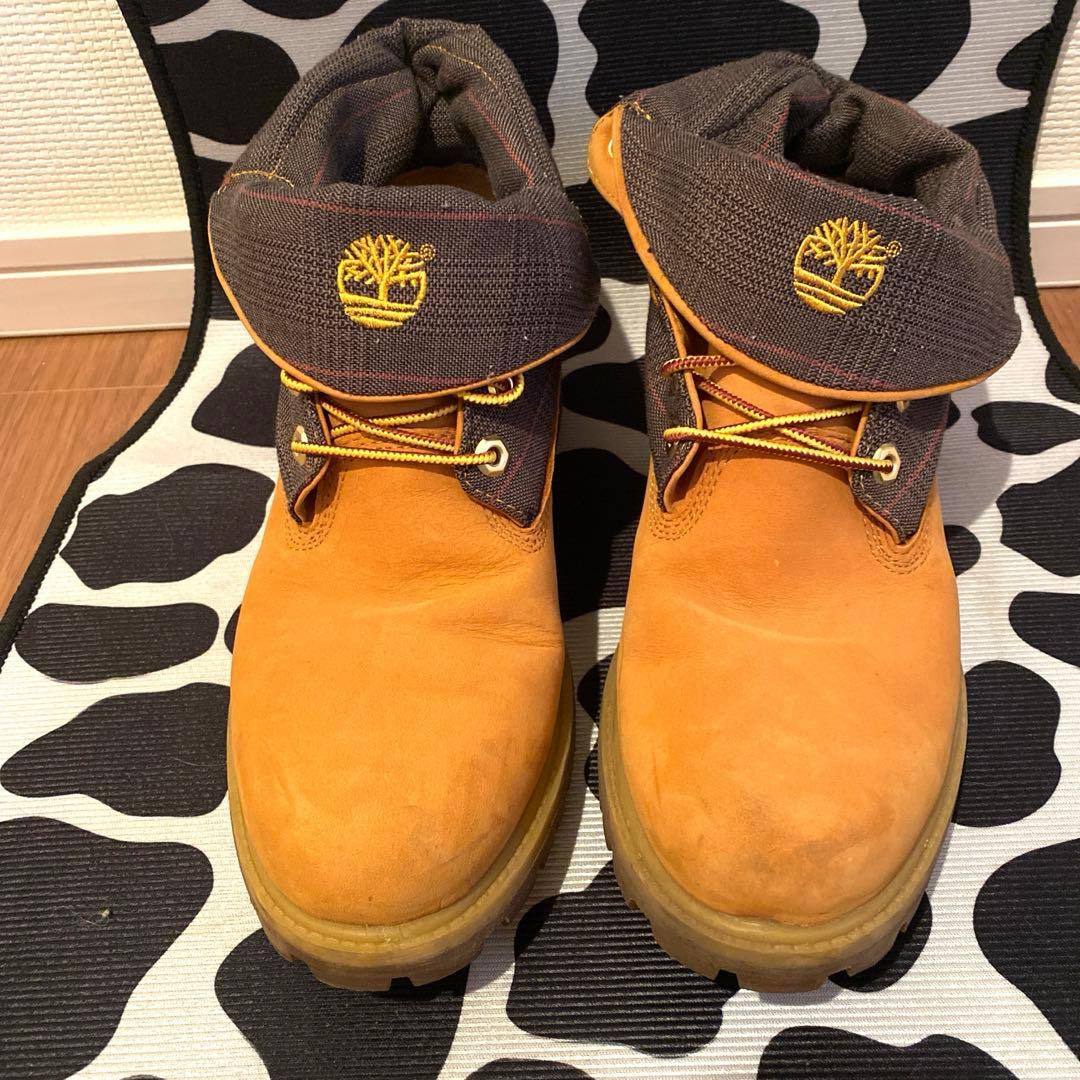 Timberland ブラウン ハイカットブーツ メンズブーツ - メルカリ