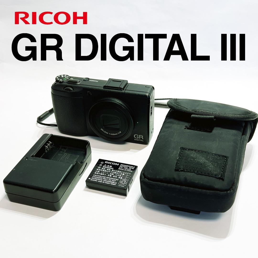 【美品】 RICHO リコー GR DIGITAL III 3《S数340回》 Amazon | RICOH デジタルカメラ GR DIGITAL III GRDIGITAL3