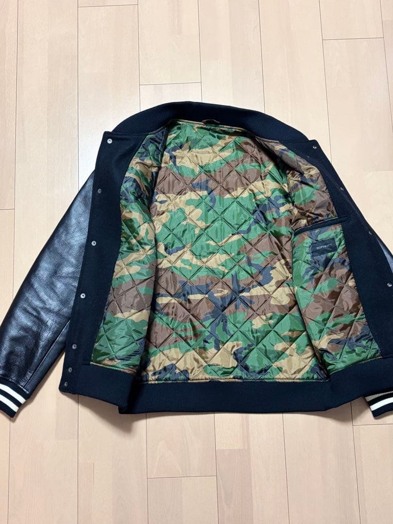 SOPHNET ウールレザー スタジャン ブラック Lサイズ # FCRB - メルカリ