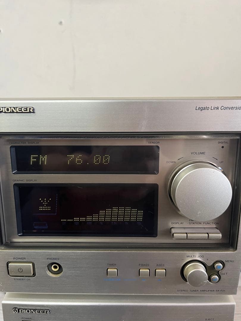 PIONEER システムコンポ カセット/MD/ラジオ/アンプ/スピーカーペア