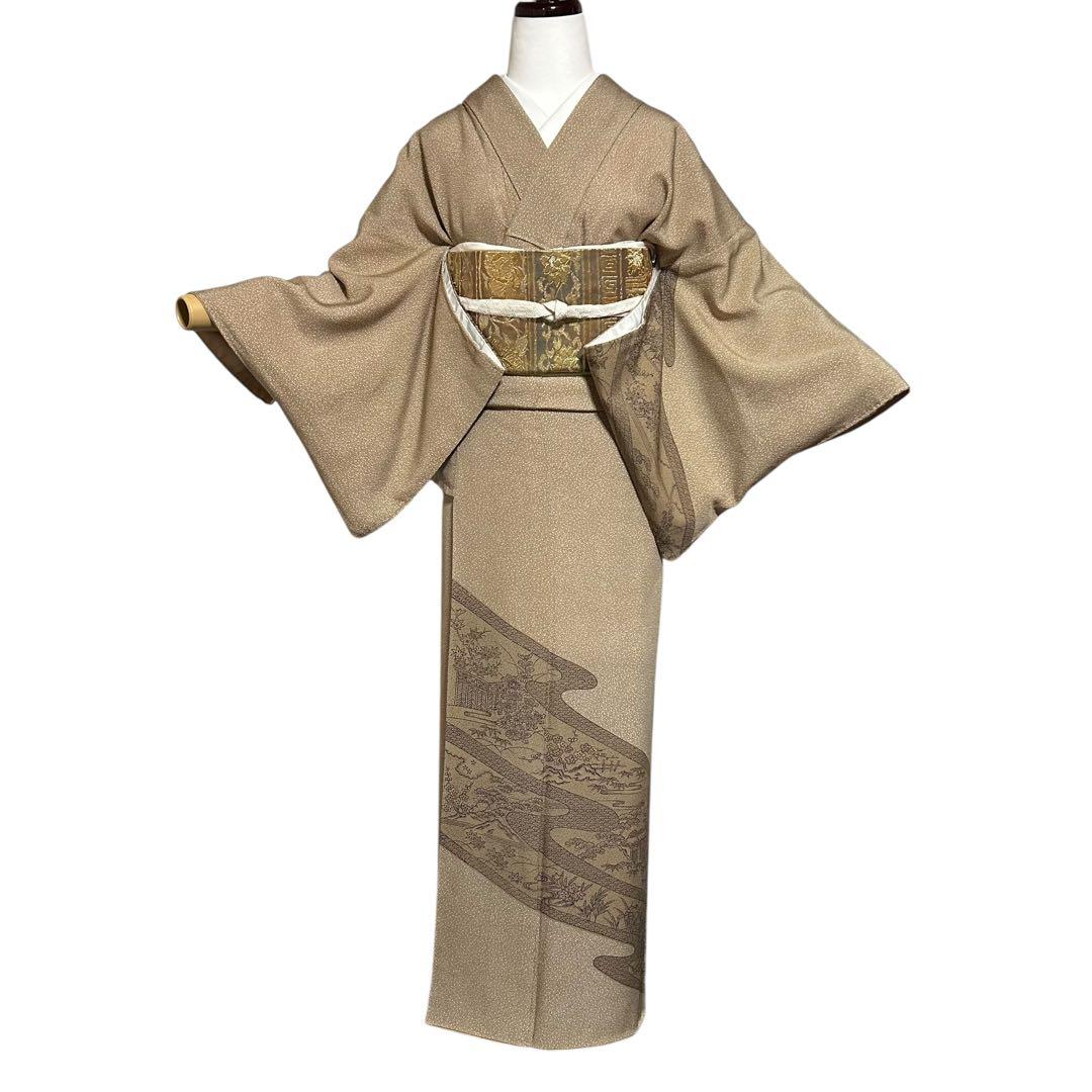 未使用近い 美品 袷 正絹 江戸小紋 大小霰 訪問着 フルセット - メルカリ