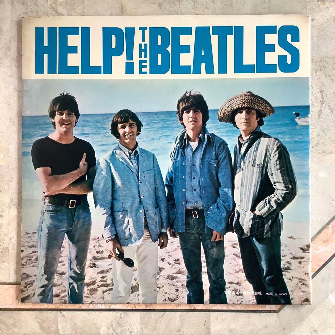 レア!美品! ビートルズ ヘルプ1965年初回盤 水色帯 オデオン赤盤
