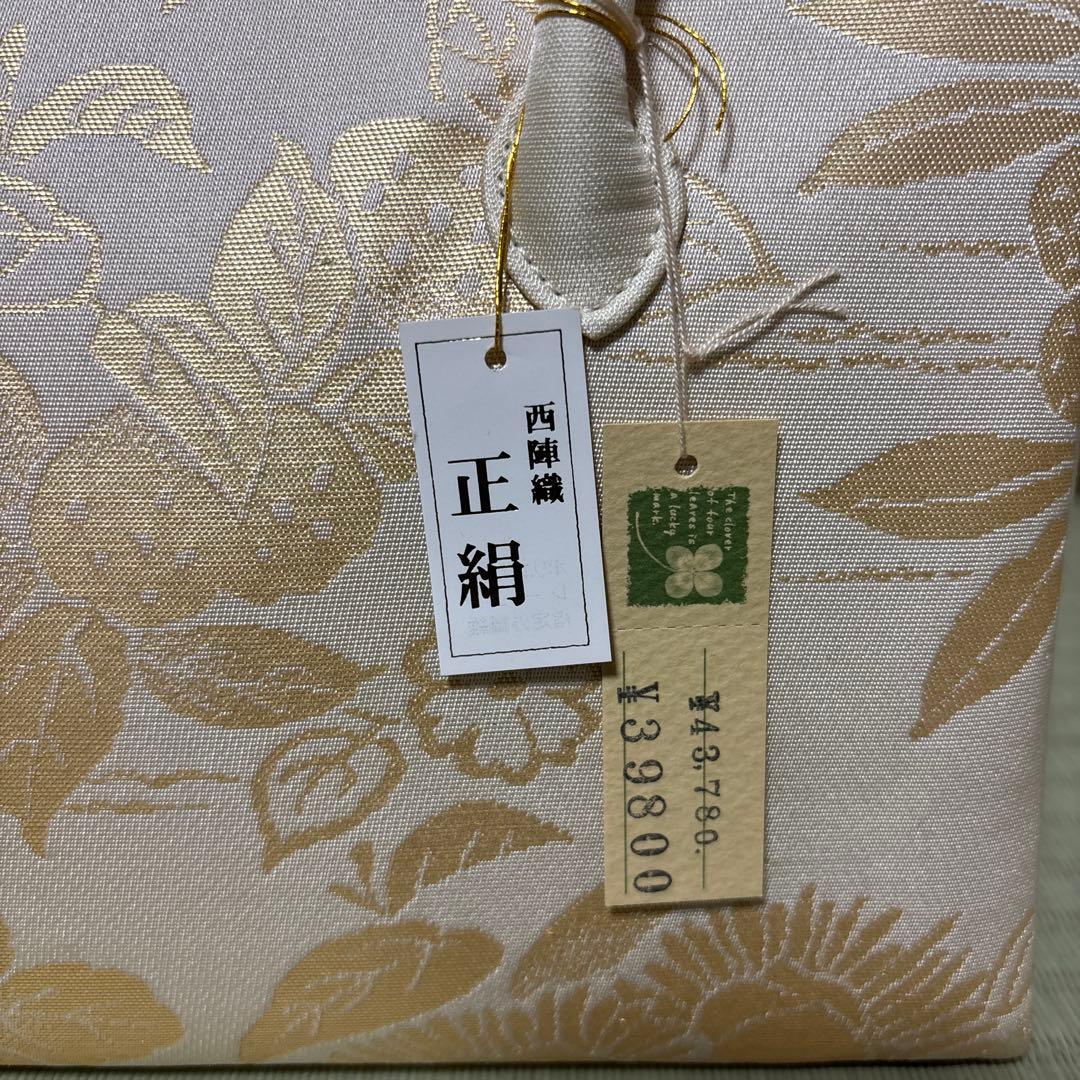 期間限定お値下げ中です！西陣織 正絹 花柄 ハンドバッグ - メルカリ