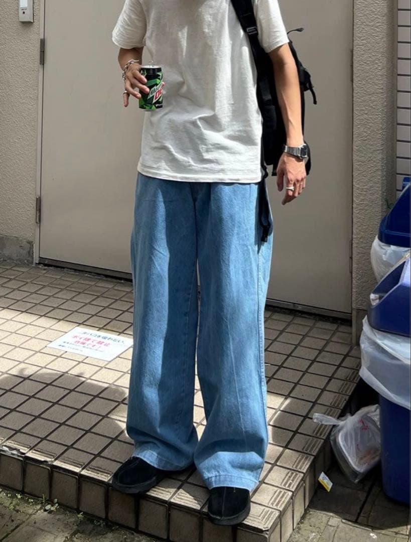 90s USA製 SOLO SEMORE バギーデニム ワイド 極太 古着 - メルカリ