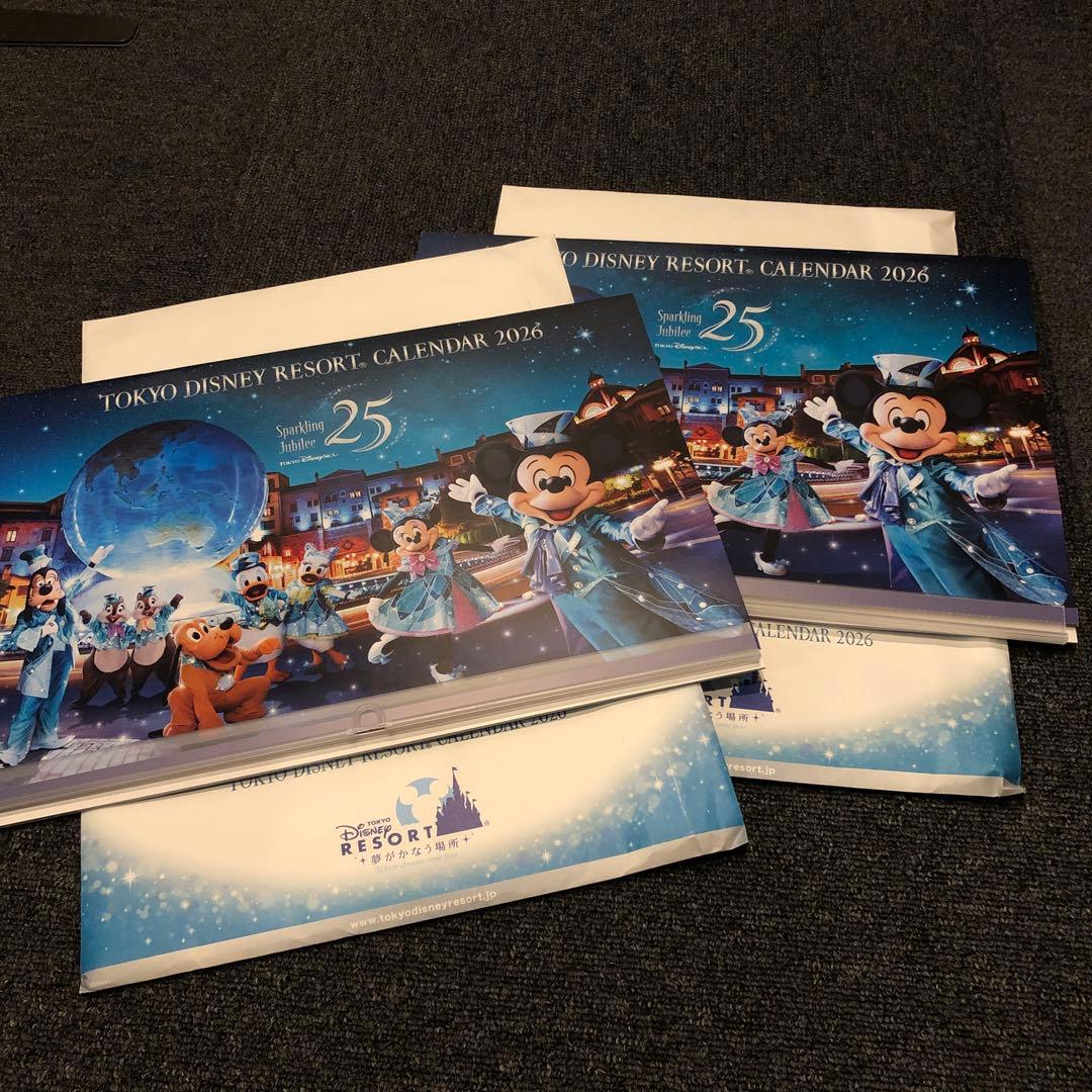 2セット】オリエンタルランド 東京ディズニーリゾートカレンダー 2026