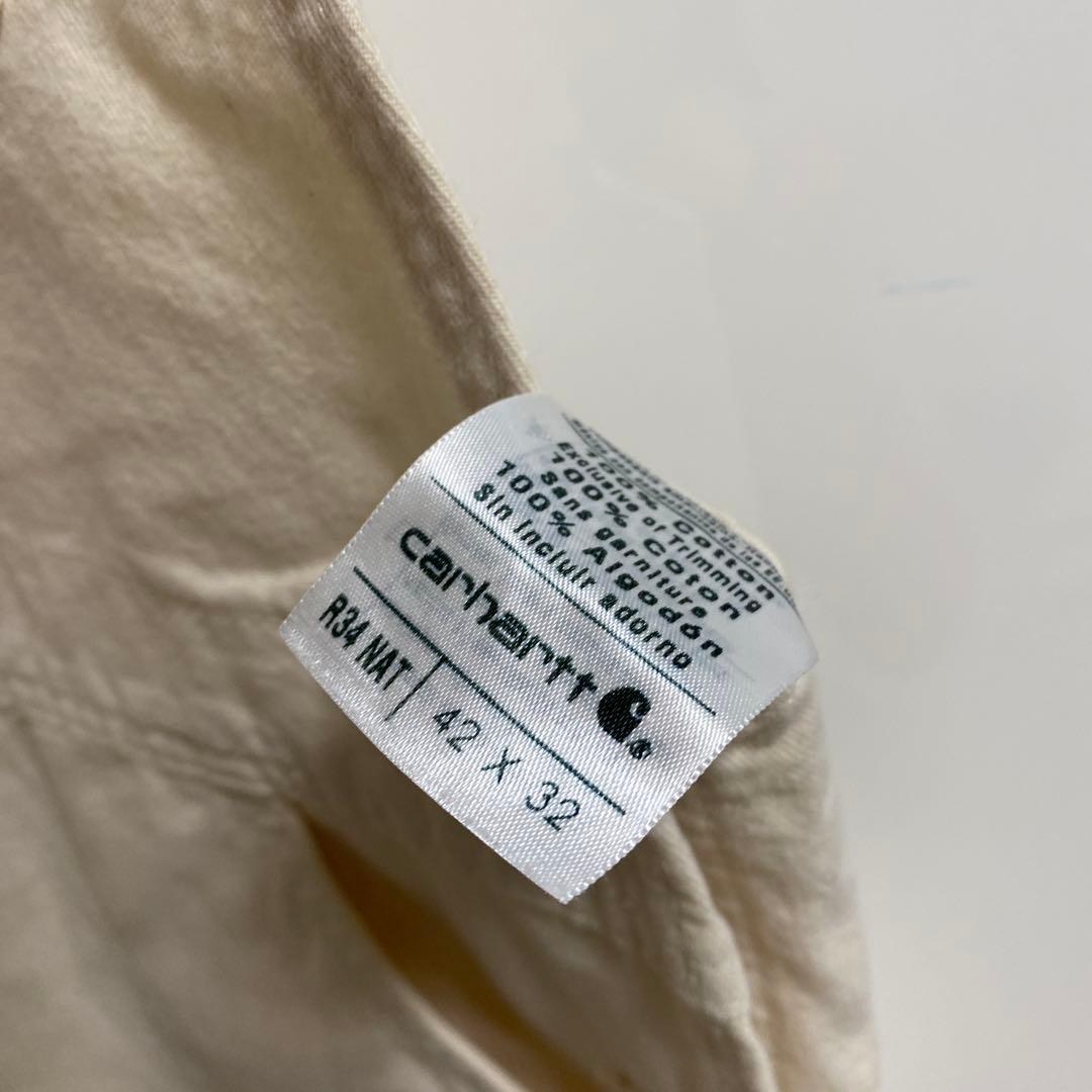 Carhartt R84 MNT ホワイトオーバーオール 42 X 32