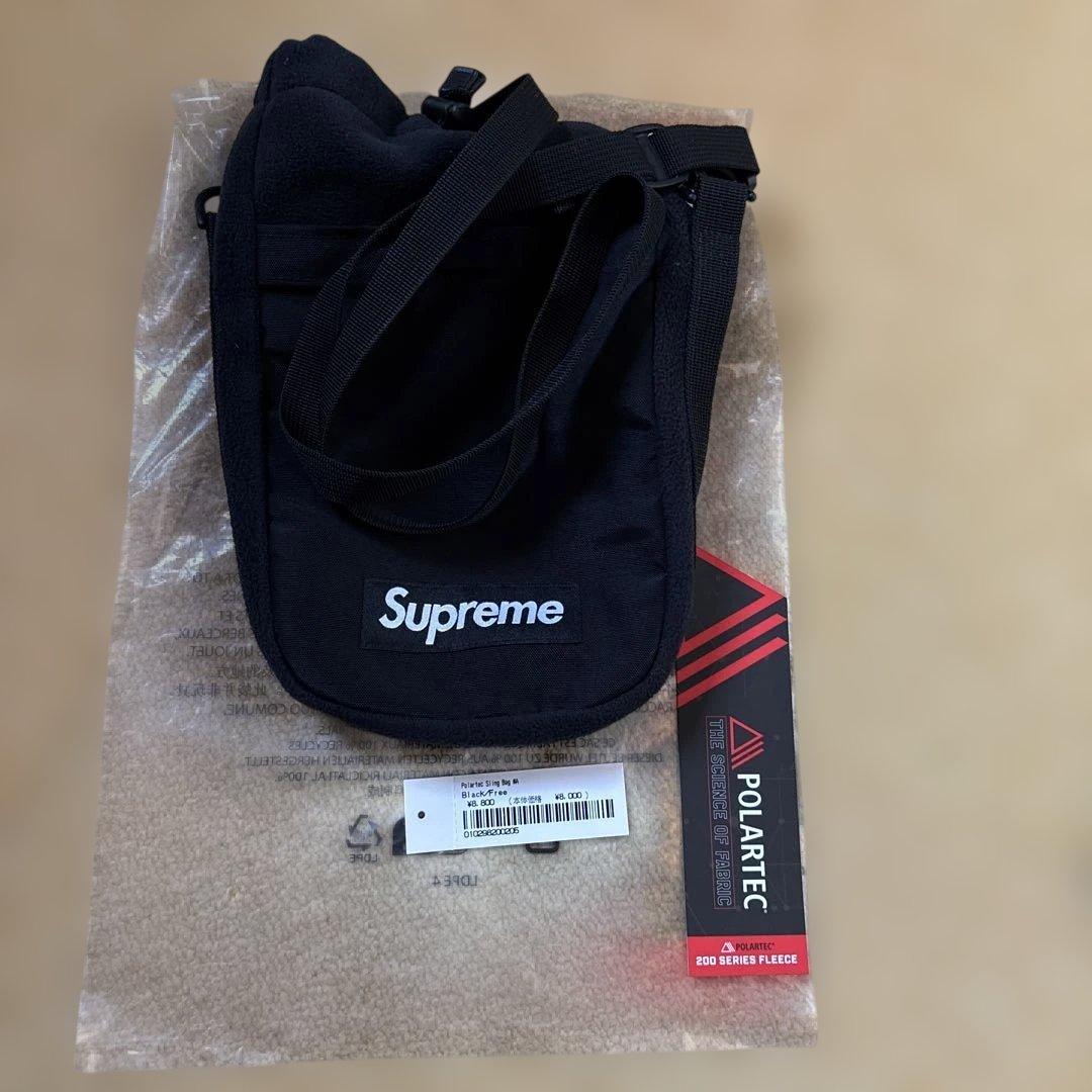 Supreme Polartec Sling Bag スリングバッグ　ブラック Supreme シュプリーム Polartec Sling Bag ポーラテック スリング