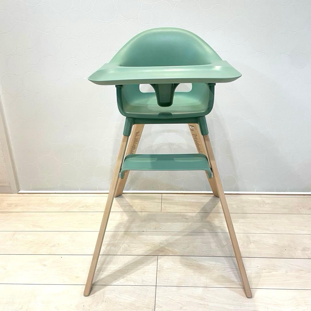 美品】STOKKE Clikk ストッケクリック ハイチェア グリーン 正規品