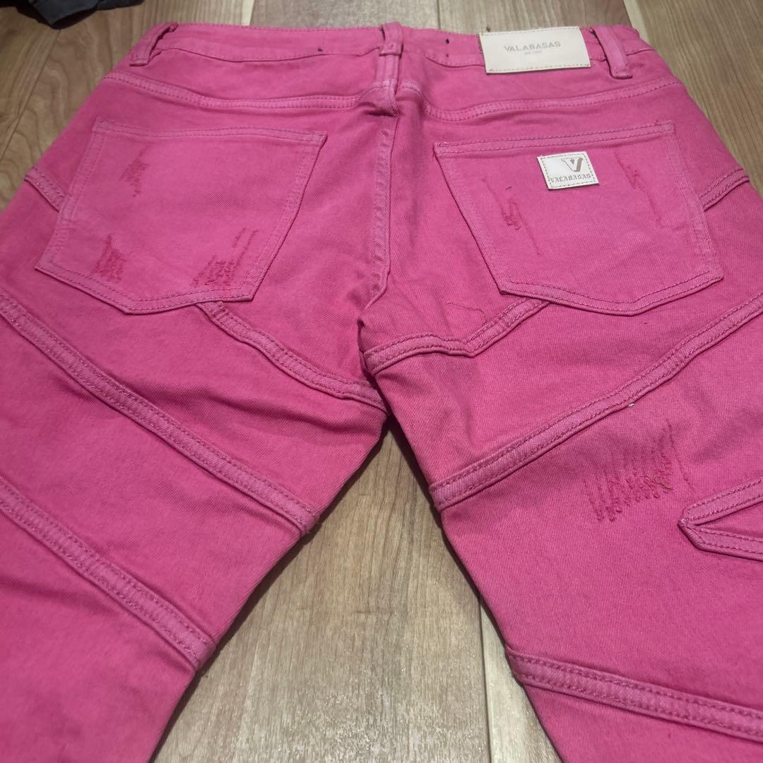 valabasas【新品未使用】スタックフレアデニム 30 バラバサス ピンク