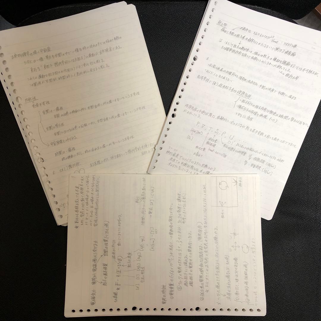 原子分野を除く】東進 ハイレベル物理 テキスト類＋板書ノート類 苑田