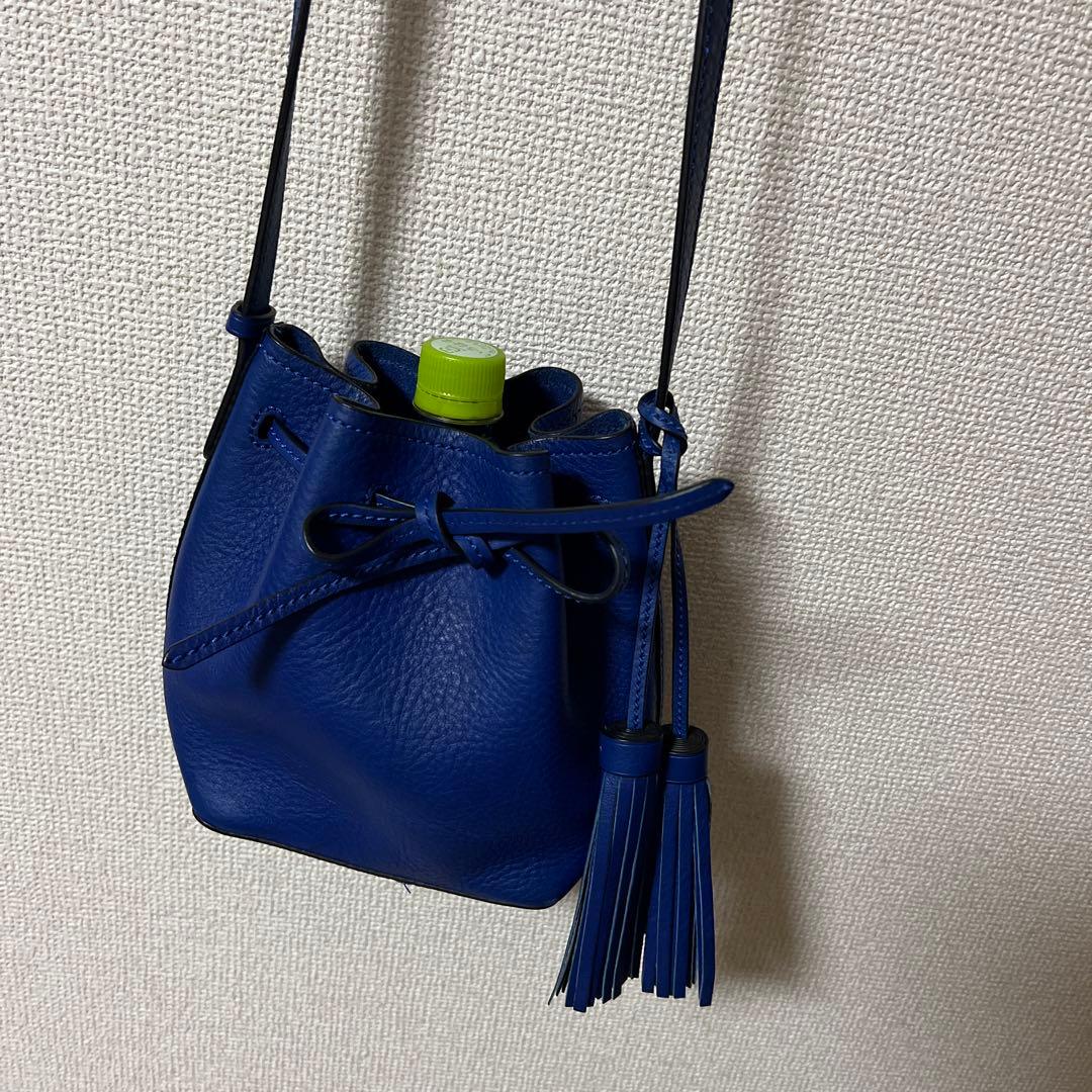 POLO RALPH LAUREN 青 バケットバッグ タッセル付き - メルカリ
