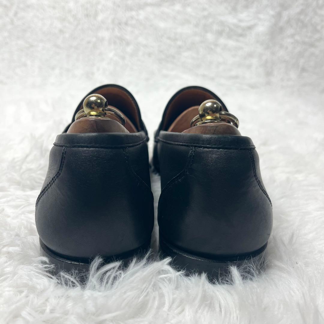 【美品】 フェラガモ ガンチーニ ビットローファー 25.5cm ゴールド 金