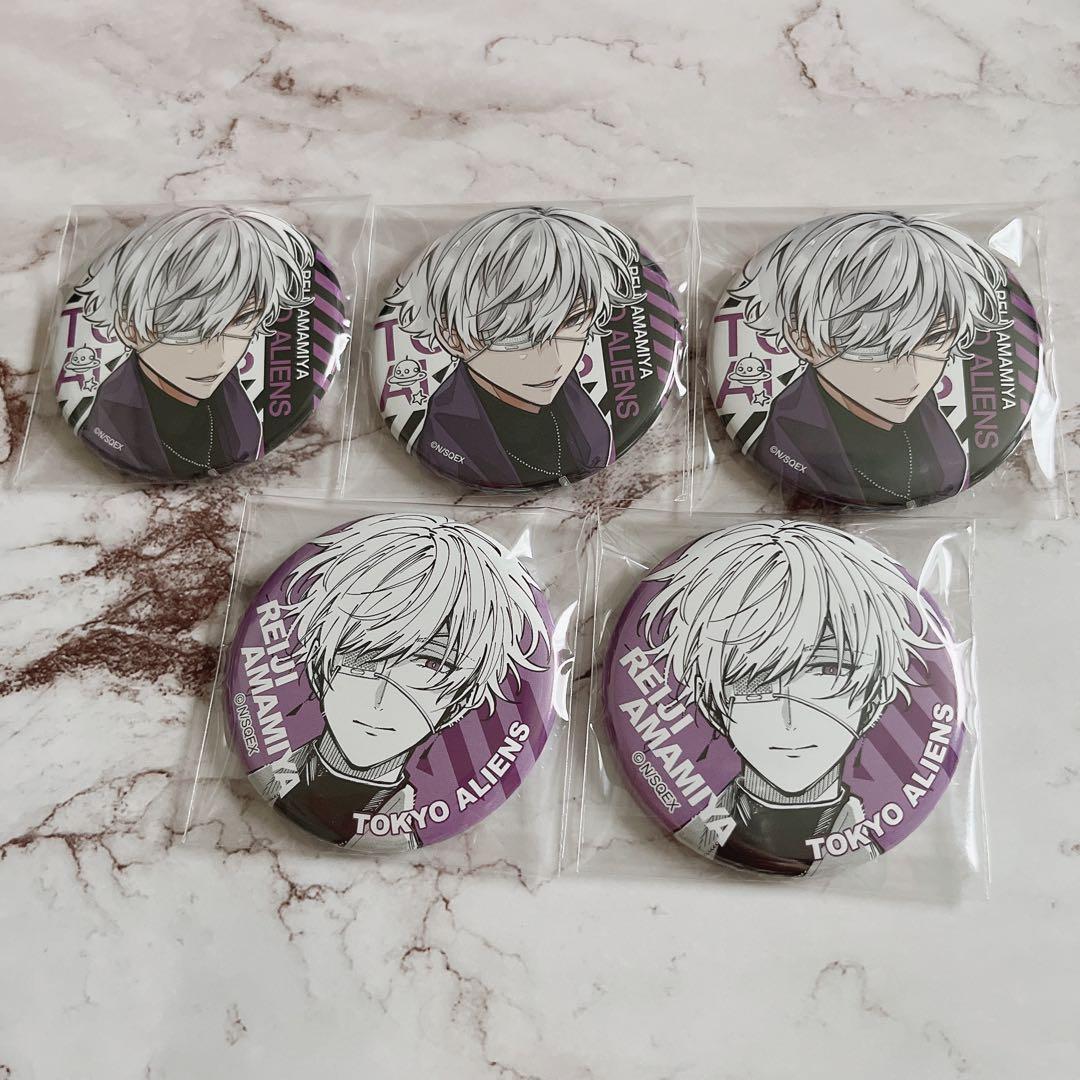 東京エイリアンズ 缶バッジ ミュージアム カフェ 雨宮零士 5個セット