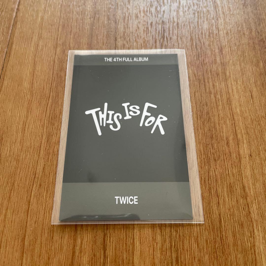 TWICE ジョンヨン THIS IS FOR yizhiyu 3.0トレカ - メルカリ