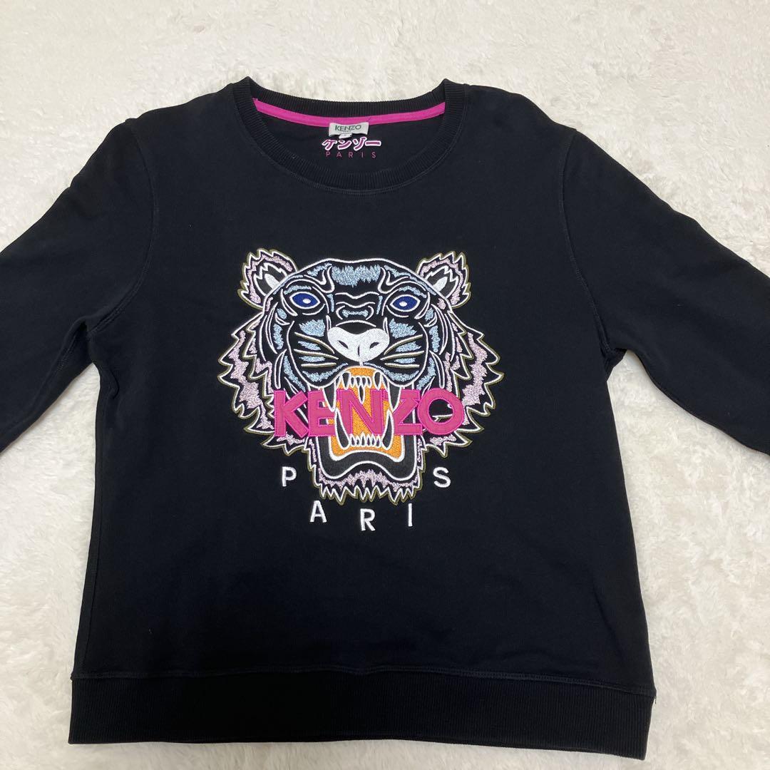 ⭐︎人気デザイン⭐︎ KENZO トレーナー 虎顔 刺繍ビッグロゴ