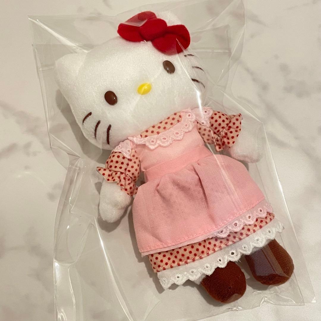 ハローキティ展 マスコットホルダー エプロン キティ ぬいぐるみ