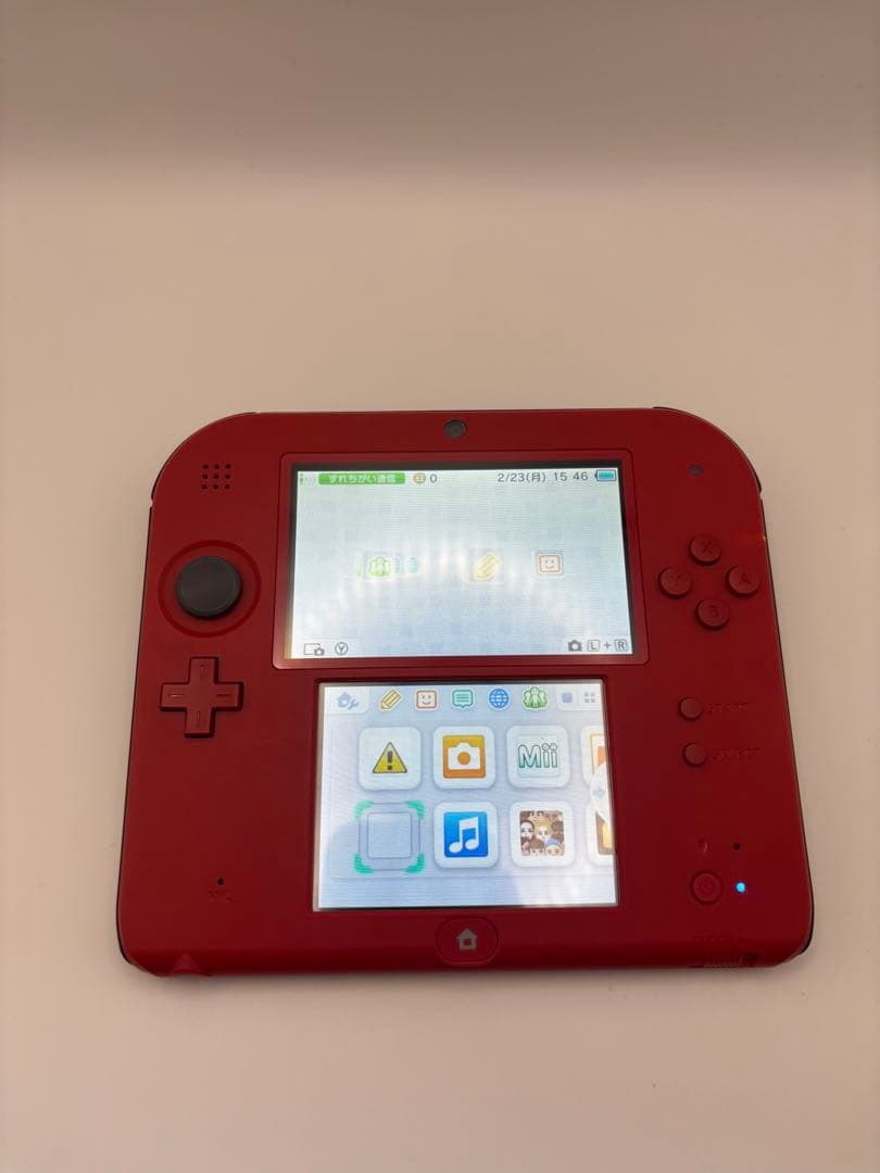 Nintendo 2DS レッド 本体 ACアダプター付き - メルカリ