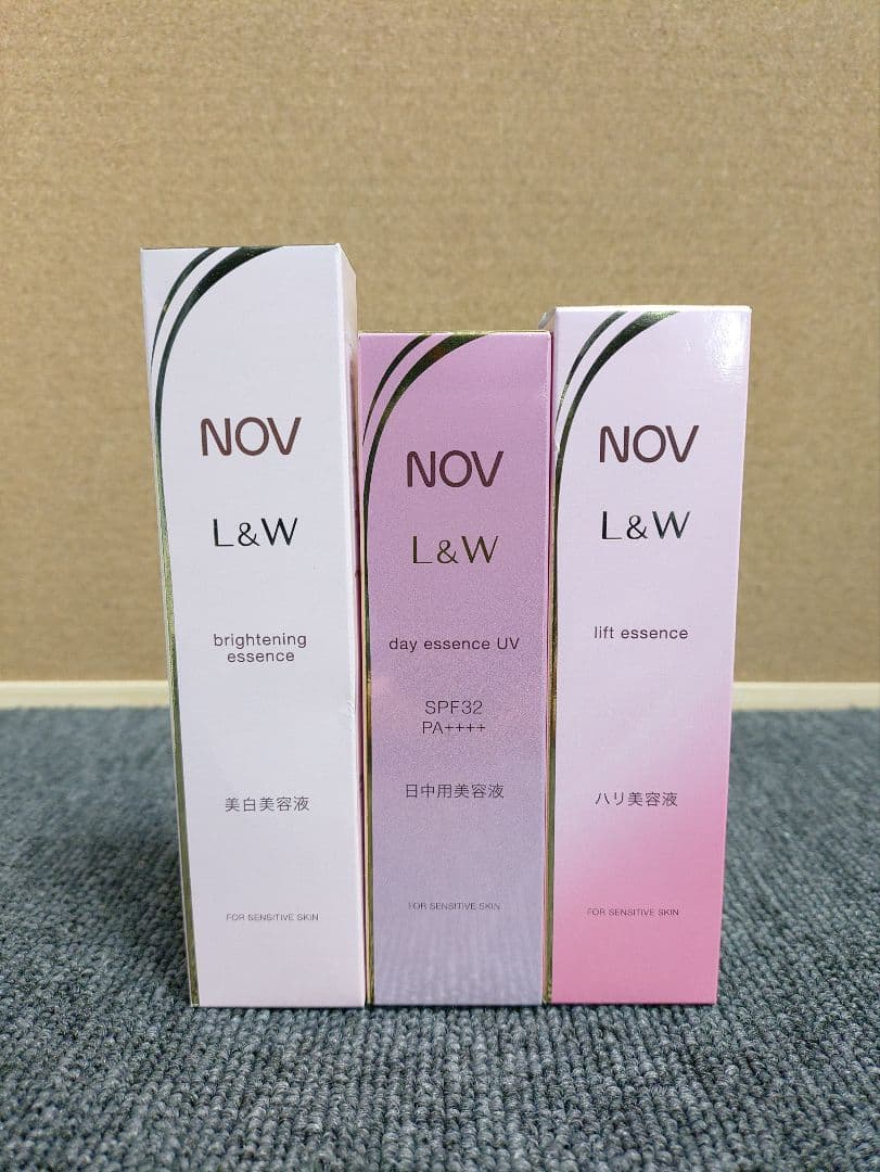 463☆ NOV ノブ エッセンス 美白美容液 日中用美容液 ハリ美容液 敏感肌用高保湿エイジングケアのノブ L＆W ブライトニングエッセンス