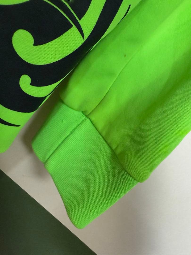 ☆crazy tribe ネオングリーンジャージワンピ☆