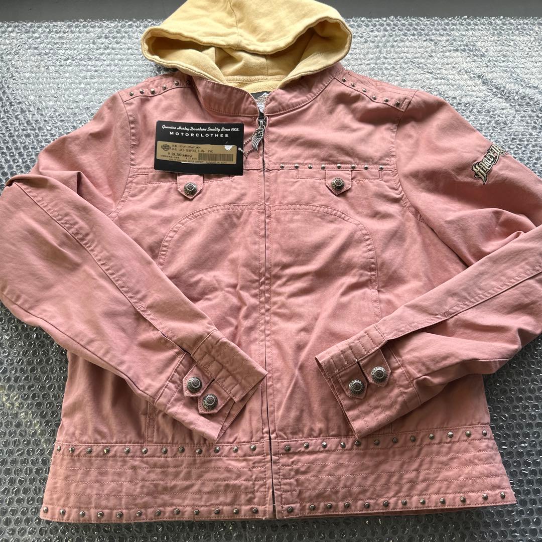 新品　ハーレー純正　レディースジャケット　M フードベスト取外し可 ハーレーダビッドソン HARLEY-DAVIDSON 中綿ベスト レディース JPN：M