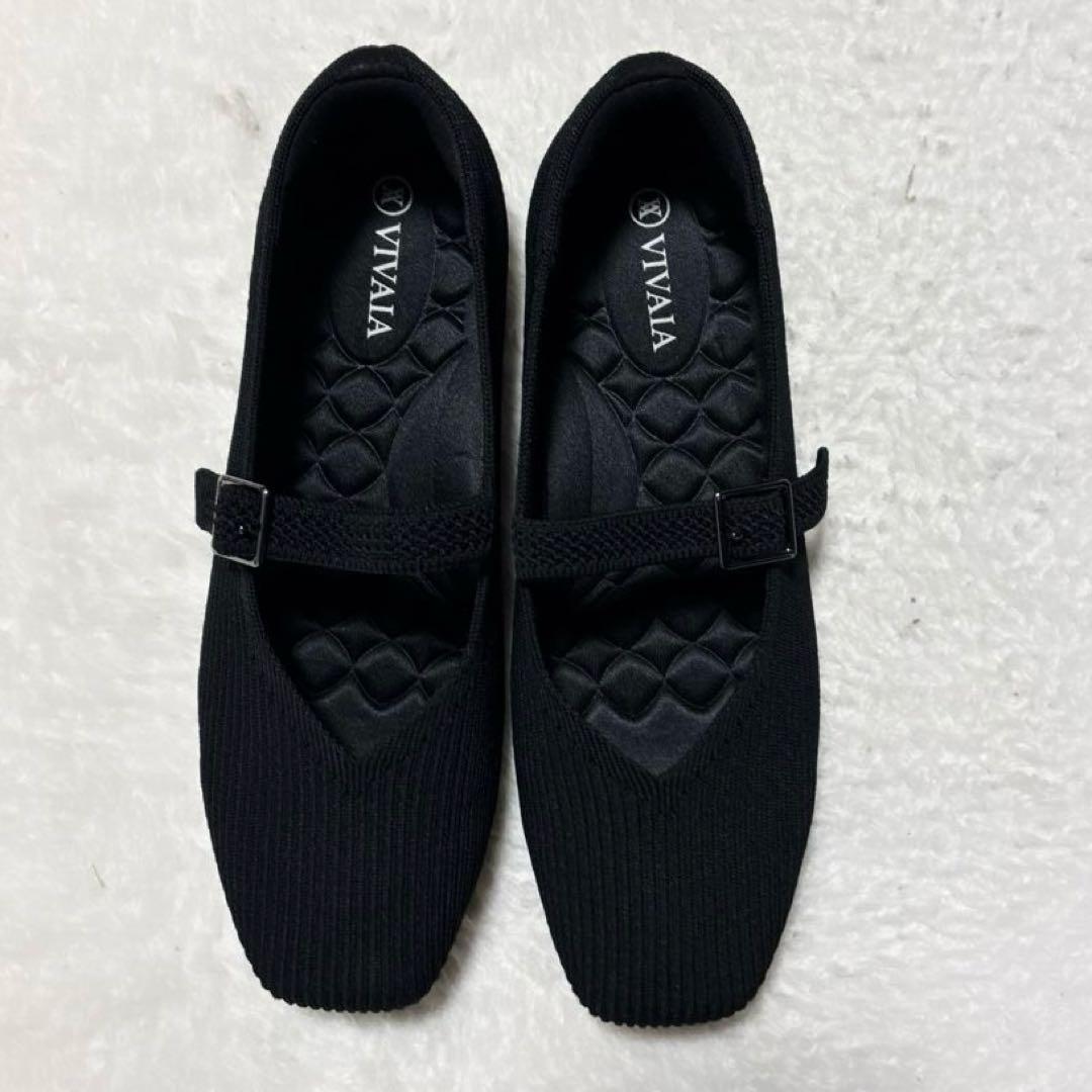 良品】VIVAIA メリージェーン フラットシューズ スクエアトゥ 37.5