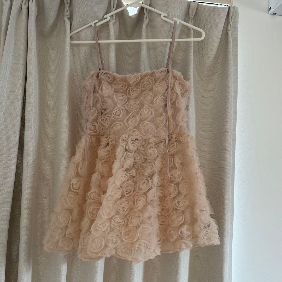 danbo♡様専用 新品未使用品 Chicoローズチュールペプラムブラウス