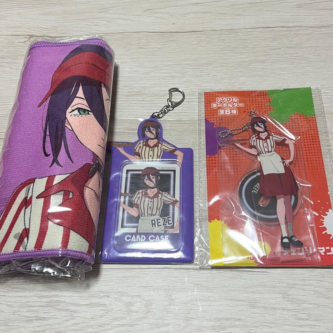 チェンソーマン レゼ篇 ラウンドワン マフラータオル アクスタ カード