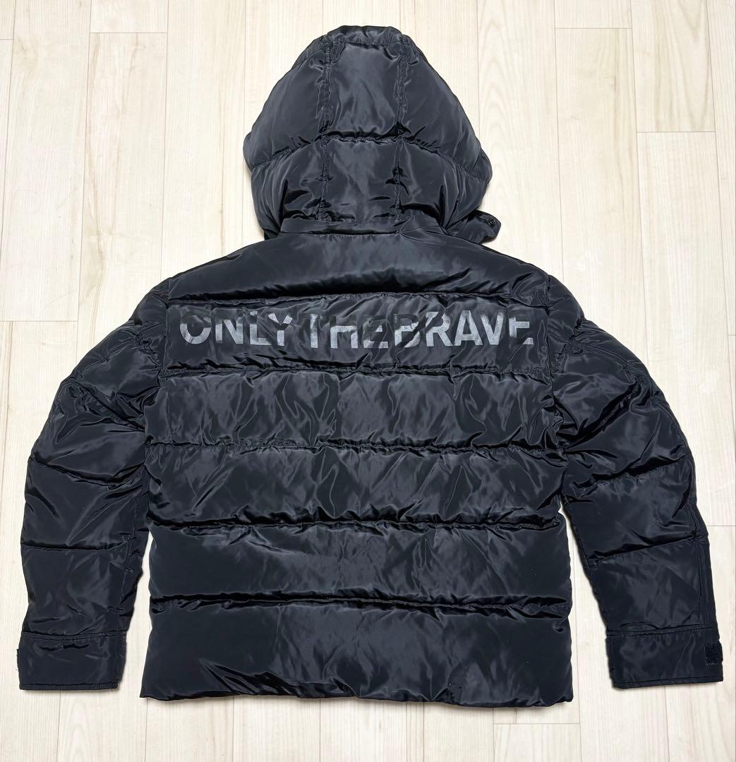 DIESEL ダウンジャケット ONLY THE BRAVE ブラック Mサイズ - メルカリ
