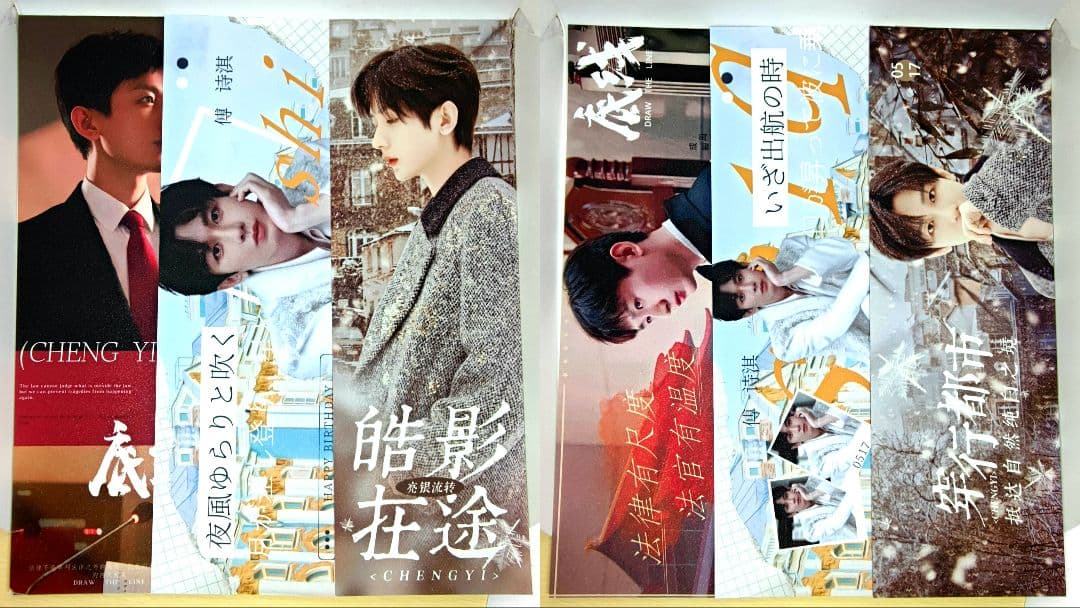 B【成毅】手幅ポスター45枚(リフィル入)➕専用バインダー(赴山海