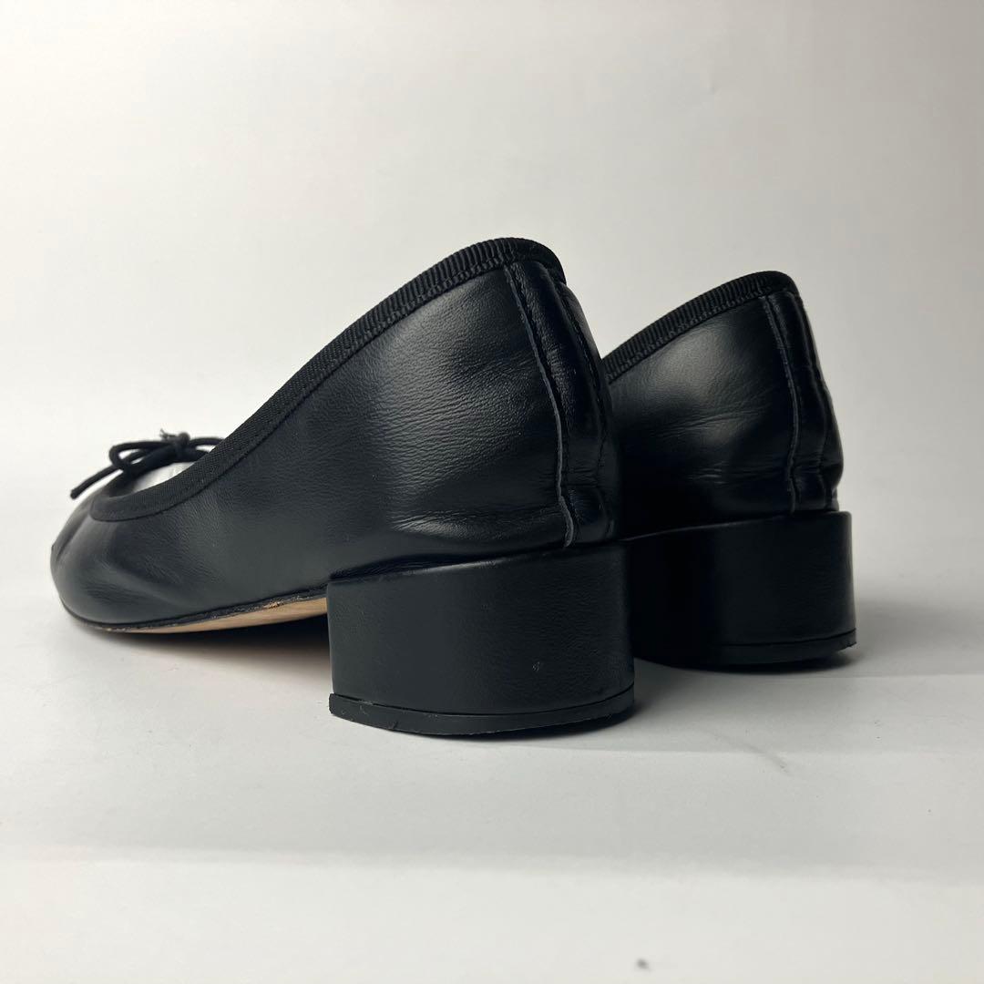 美品】repetto カミーユ リボン バレエシューズ 太ヒール 黒 36 - メルカリ