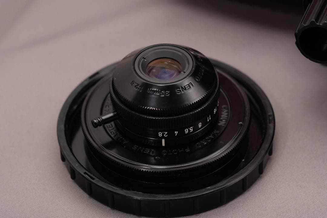 キャノン マクロフォトレンズ 35mm RMS&FDマウント ベローズセット
