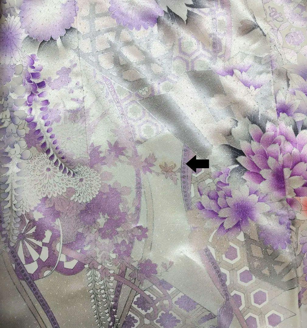 振袖フルセット(12点)・成人式・くすみ・豪華刺繍・銀彩加工・大輪牡丹