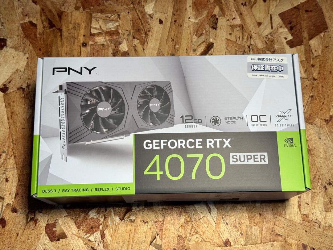 グラフィックボード・グラボ・ビデオカード PNY GeForce RTX 4070 SUPER 12GB PNY GeForce RTX™ 4070 12GB VERTO™ Dual Fan DLSS 3