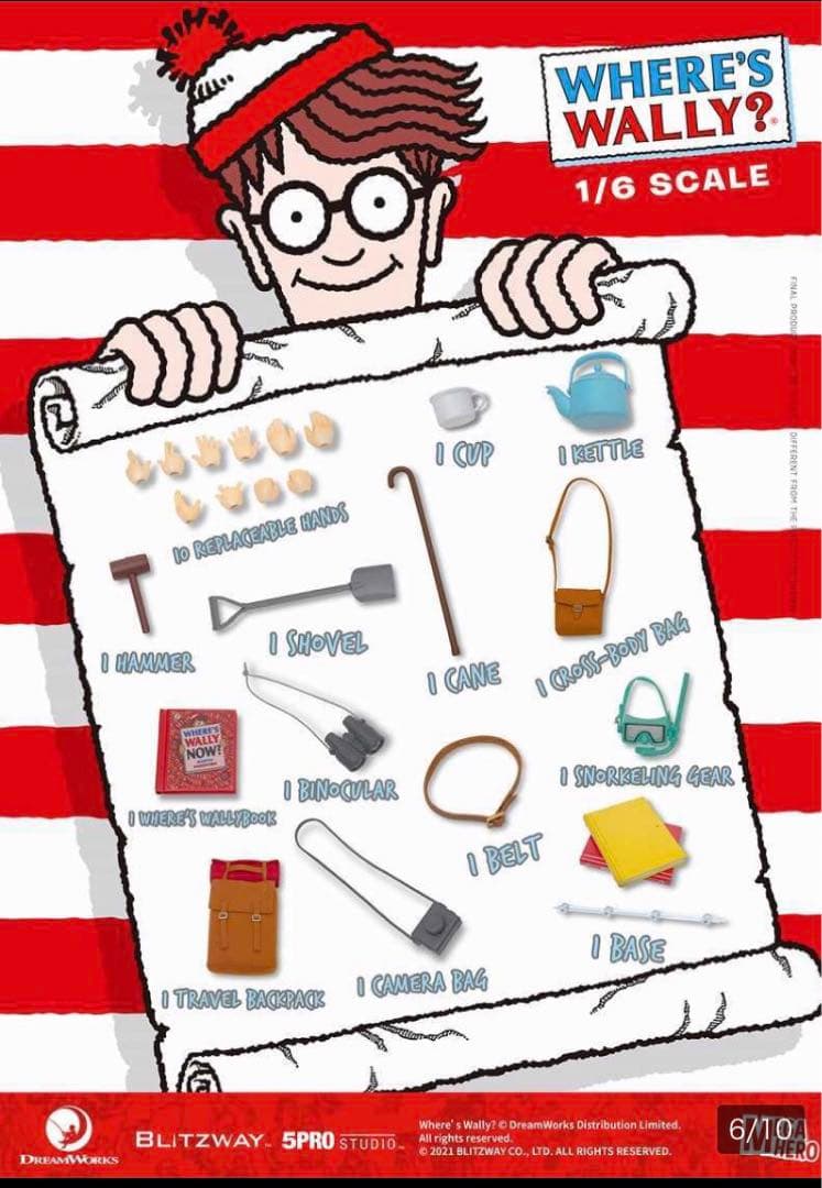 予約特典付き ウォーリーをさがせ! 1/6 フィギュア - メルカリ