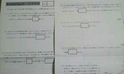 ウィークリーサピックス 算数 土曜特訓 プリント B＊筑駒 開成 聖光