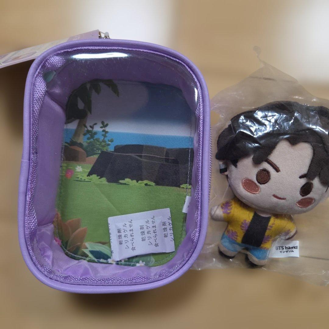 BTS インザソム ジョングク ぬいぐるみ ぬいぐるみポーチ ムラサキ