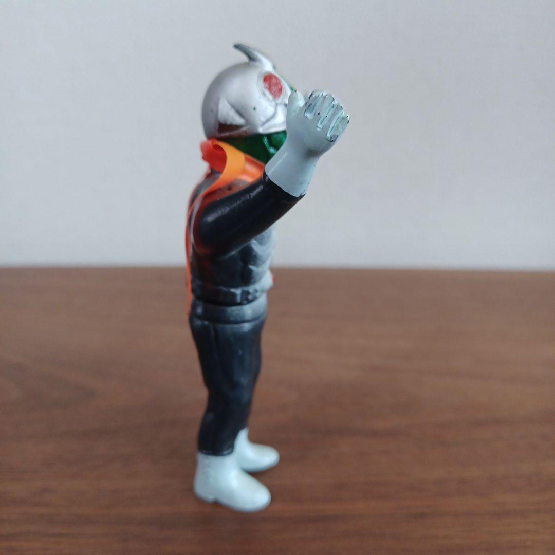 当時物バンダイ「バンザイ仮面ライダー」希少ミニソフビフィギュア2体