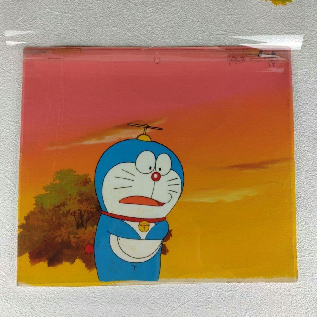 ヴィンテージ】 ドラえもん セル画 タケコプター 背景画付き - メルカリ