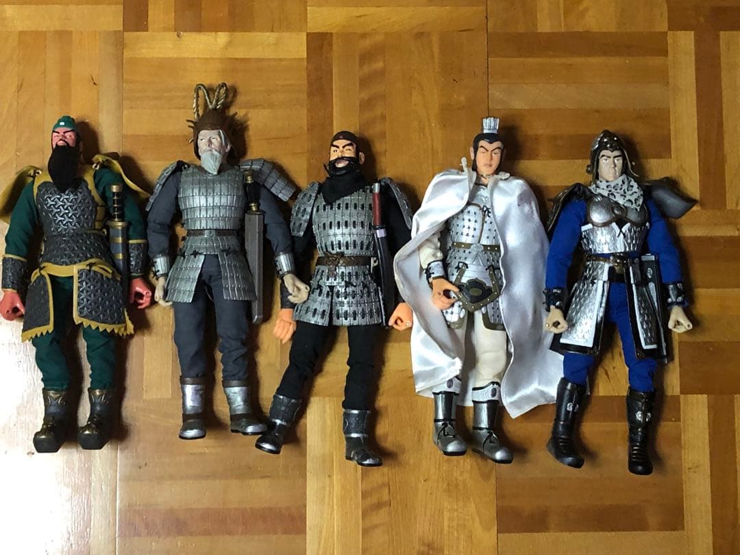 三国志　五虎将軍フィギュア 5体セット1/8サイズ 新作 数量限定【レゴ互換】ミニフィグ三国志五虎大将軍人形フィギュア