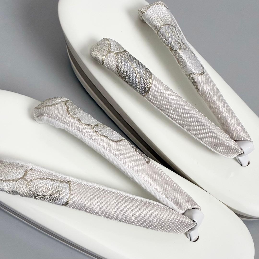 白椿]織生地草履バッグセット フリーサイズ 成人式 卒業式