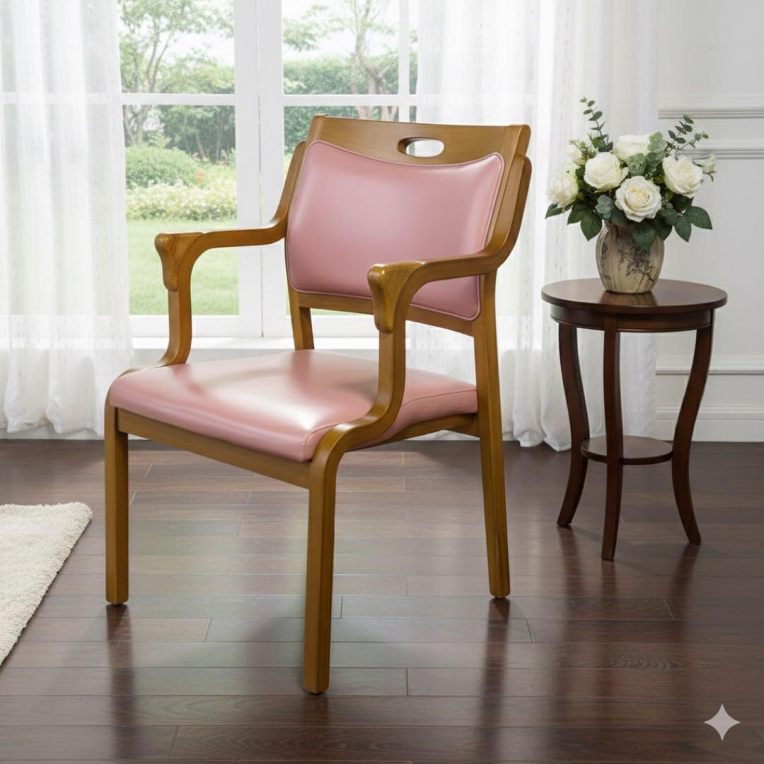 ②貞苅椅子製作所 ダイニングチェア 家具の町・福岡・大川 貞苅椅子製作所 ダイニングチェア 2脚入り 肘無 天然木フレーム 快適