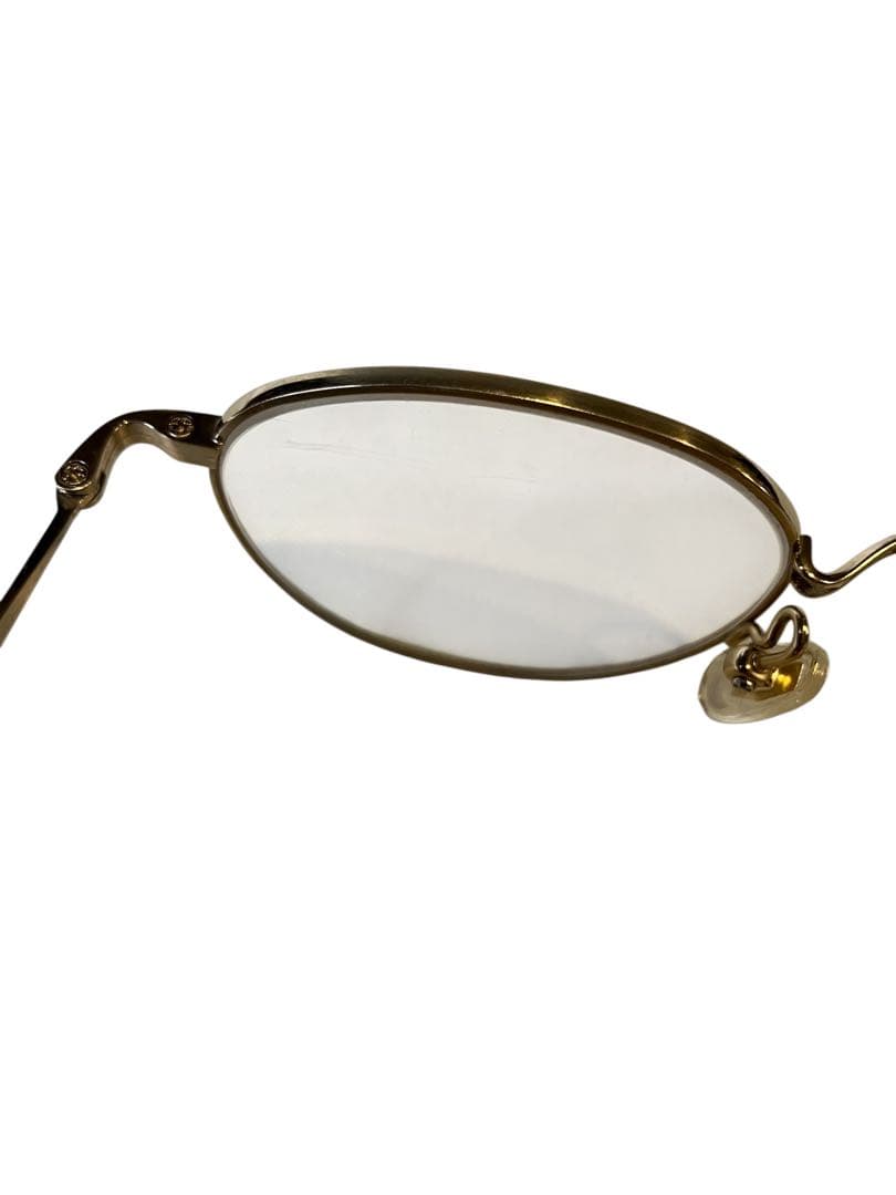 金子眼鏡 チタン ゴールド オーバルフレーム メガネ 45⬜︎20-138 現状